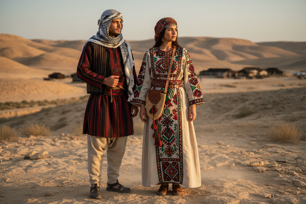 ملابس فلسطينيه رحالي تطريز